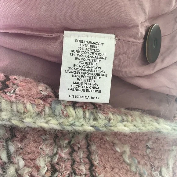 Sigrid Olsen Pink and Black Plaid Boucle Jacket/Coat - Picture 8 of 8